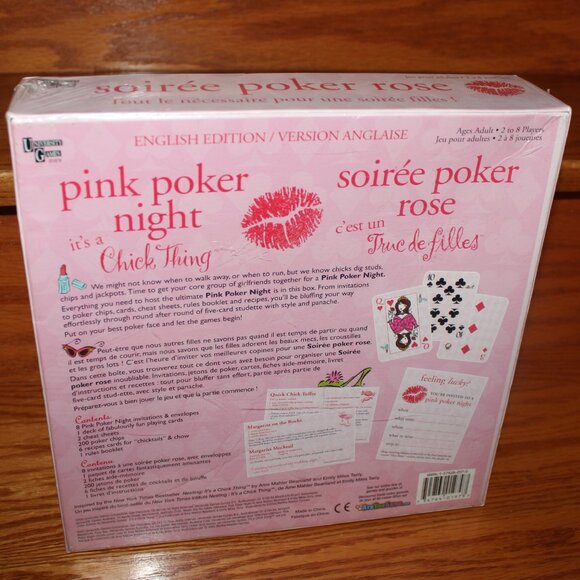 3/$77❤️PINK POKER NIGHT fun party adult bachelorette chicks holiday girls game - Picture 3 of 9